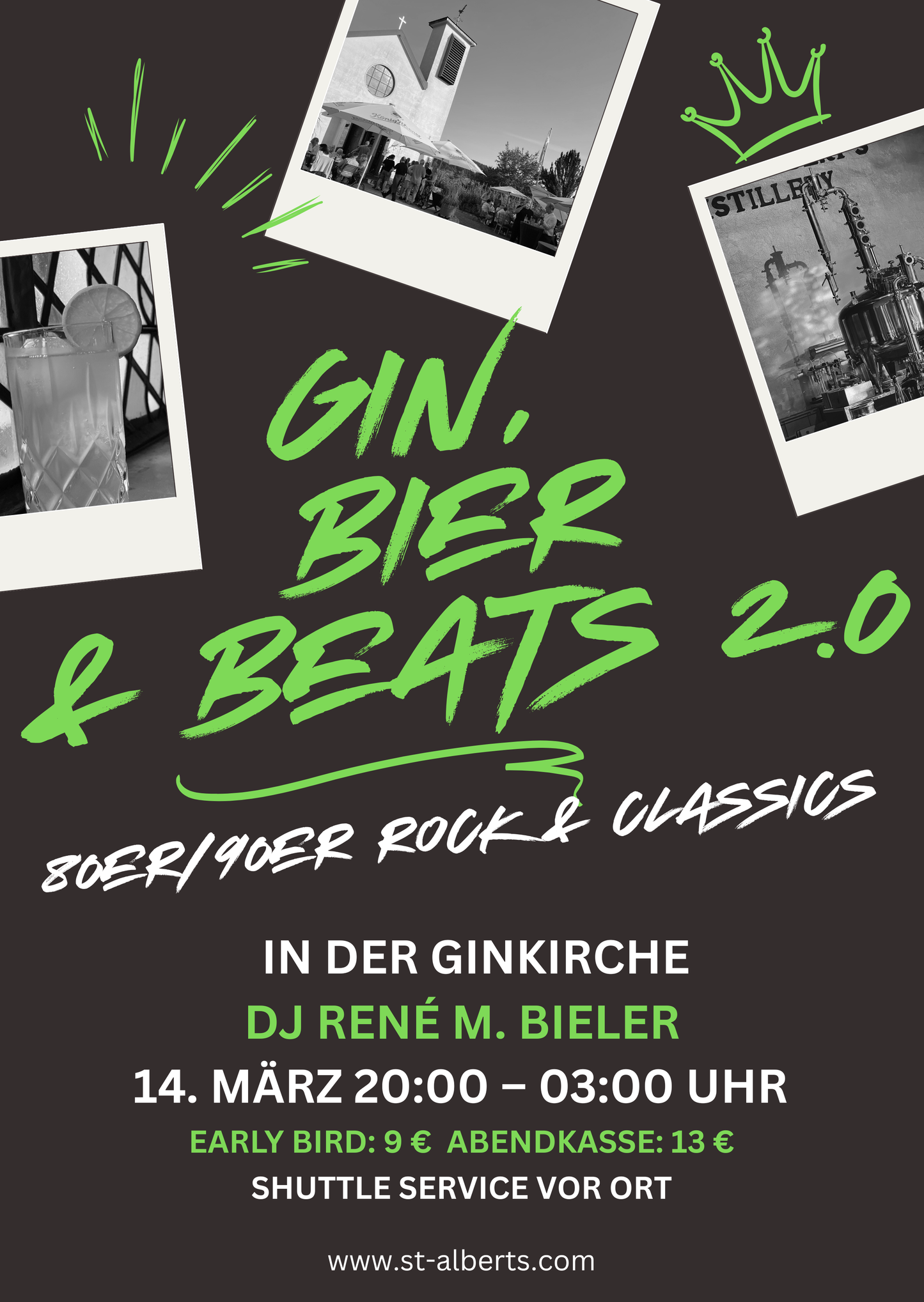 Early Bird Ticket "Gin, Bier & Beats" 2.0 am 14. März 2026